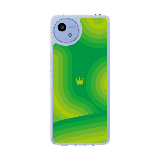 Slim Protection Case［ CASEPLAY Winding Pattern - Green ］