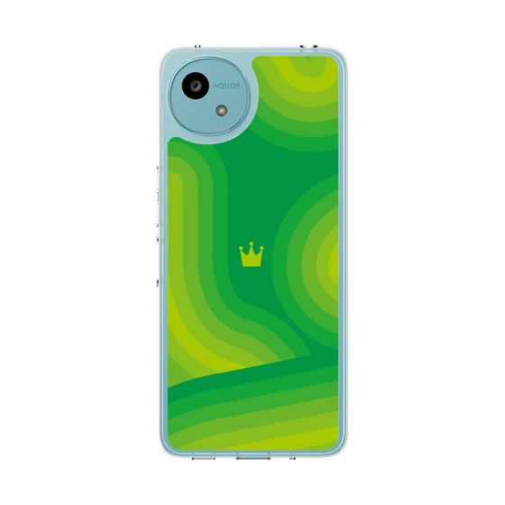 Slim Protection Case［ CASEPLAY Winding Pattern - Green ］