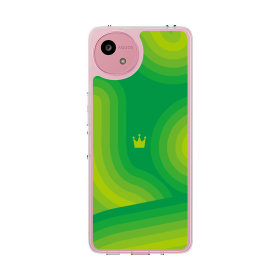 Slim Protection Case［ CASEPLAY Winding Pattern - Green ］