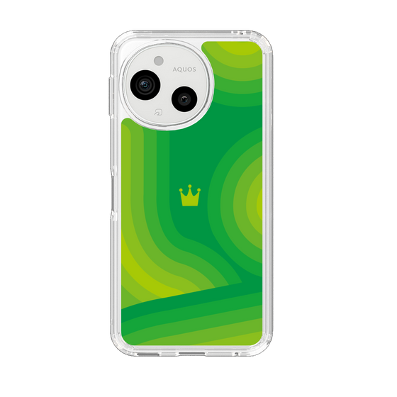 Slim Protection Case［ CASEPLAY Winding Pattern - Green ］