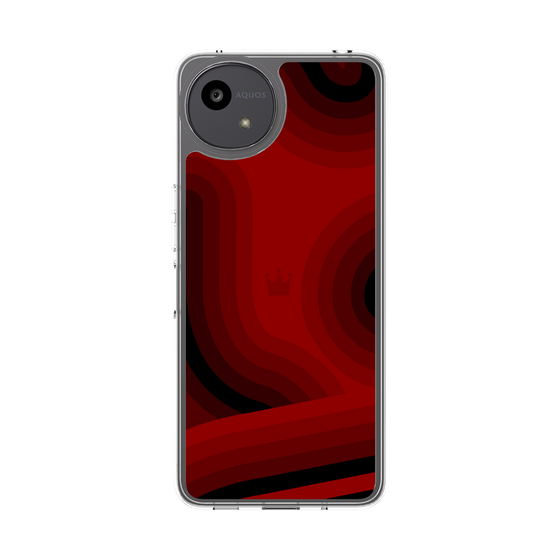 Slim Protection Case［ CASEPLAY Winding Pattern - Red ］