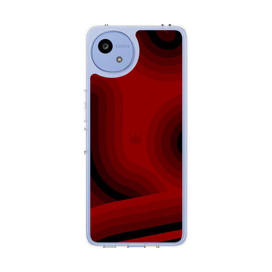 Slim Protection Case［ CASEPLAY Winding Pattern - Red ］