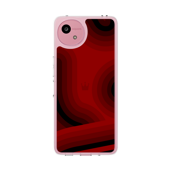 Slim Protection Case［ CASEPLAY Winding Pattern - Red ］