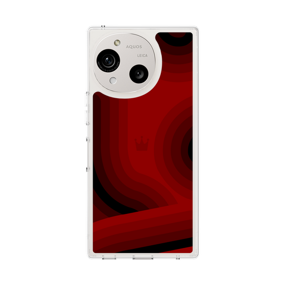 Slim Protection Case［ CASEPLAY Winding Pattern - Red ］