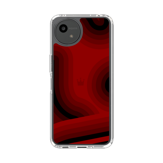 Slim Protection Case［ CASEPLAY Winding Pattern - Red ］