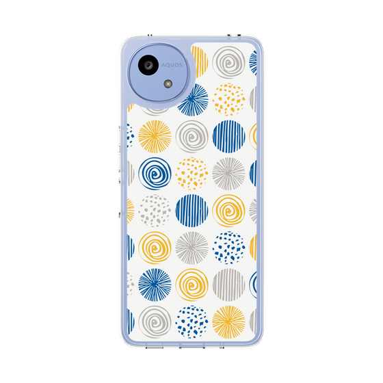 Slim Protection Case［ Nordic Circle - Blue ］