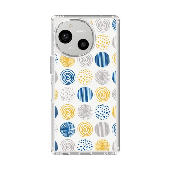 Slim Protection Case［ Nordic Circle - Blue ］