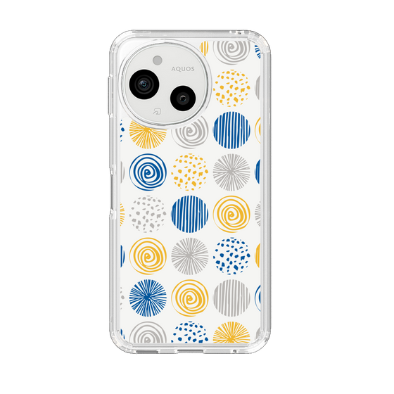 Slim Protection Case［ Nordic Circle - Blue ］