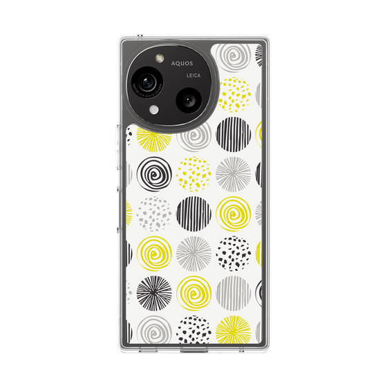 Slim Protection Case［ Nordic Circle - Yellow ］