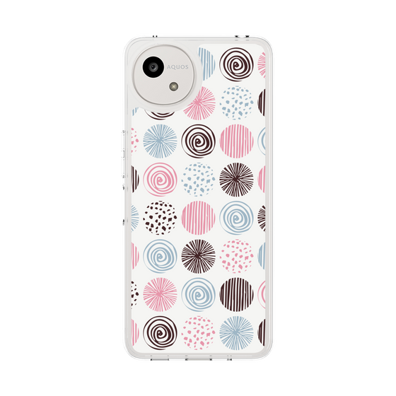 Slim Protection Case［ Nordic Circle - Pink ］