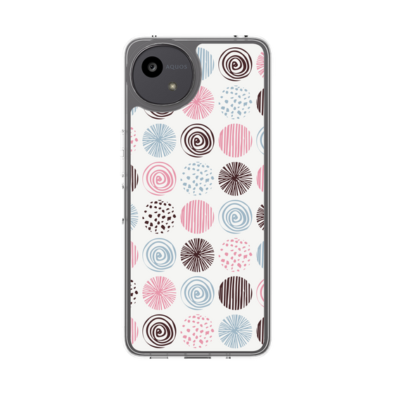 Slim Protection Case［ Nordic Circle - Pink ］