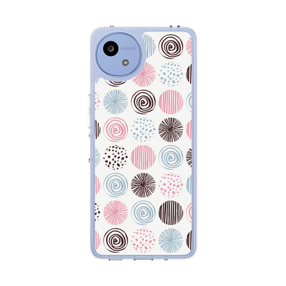 Slim Protection Case［ Nordic Circle - Pink ］