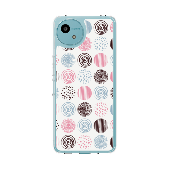 Slim Protection Case［ Nordic Circle - Pink ］
