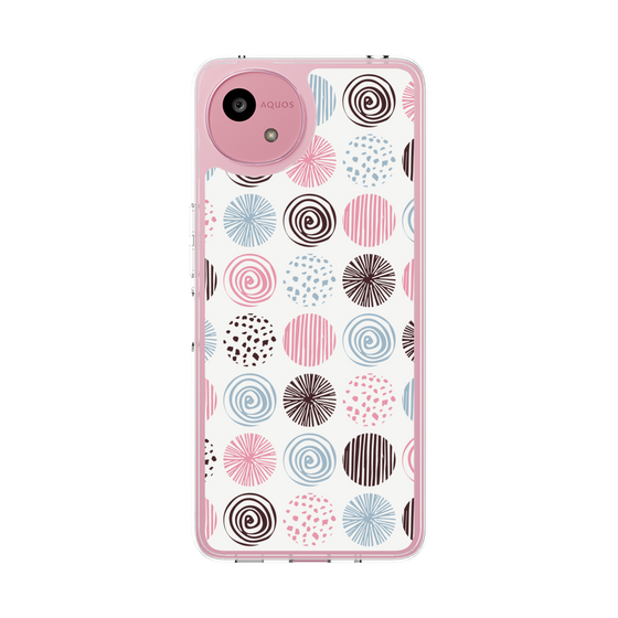 Slim Protection Case［ Nordic Circle - Pink ］