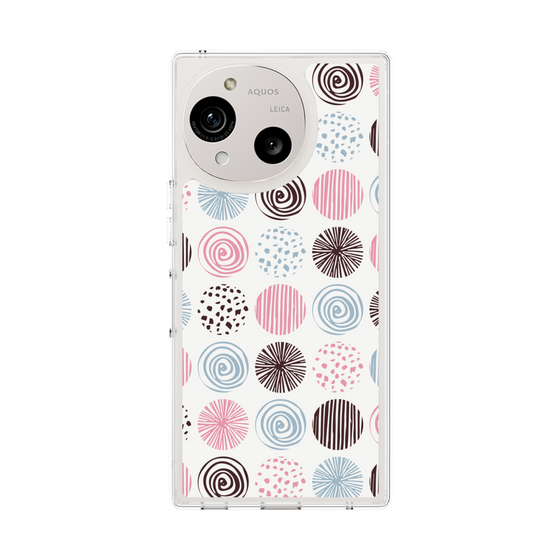 Slim Protection Case［ Nordic Circle - Pink ］