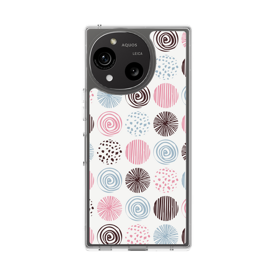 Slim Protection Case［ Nordic Circle - Pink ］