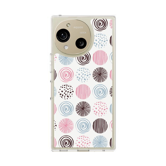 Slim Protection Case［ Nordic Circle - Pink ］