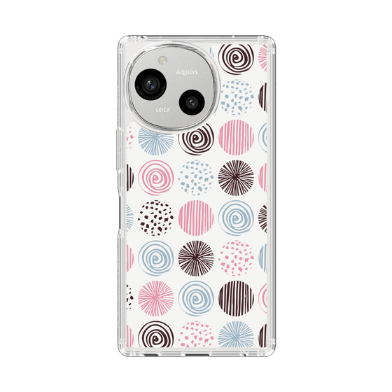 Slim Protection Case［ Nordic Circle - Pink ］