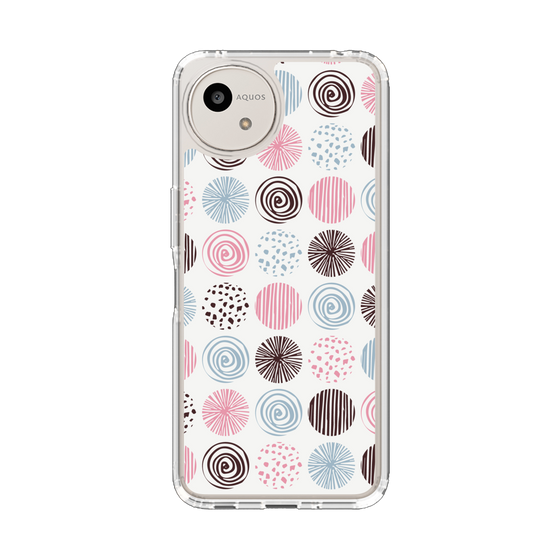 Slim Protection Case［ Nordic Circle - Pink ］