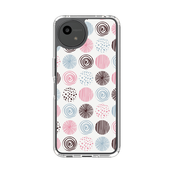 Slim Protection Case［ Nordic Circle - Pink ］