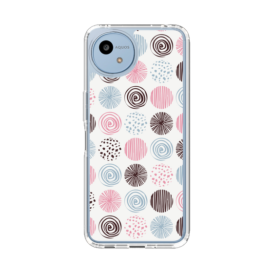 Slim Protection Case［ Nordic Circle - Pink ］