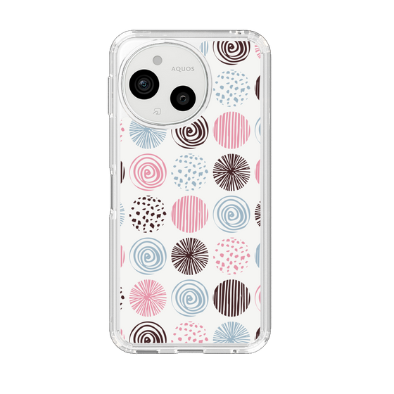 Slim Protection Case［ Nordic Circle - Pink ］