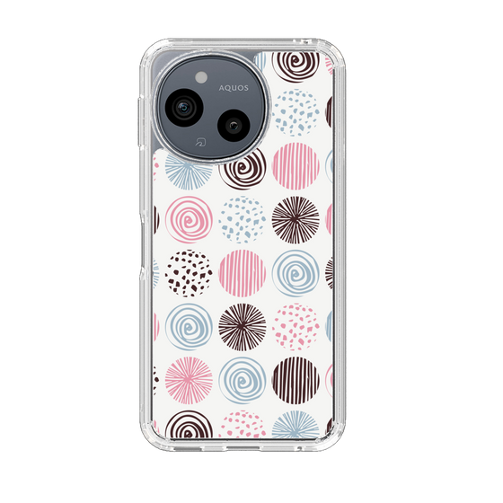 Slim Protection Case［ Nordic Circle - Pink ］