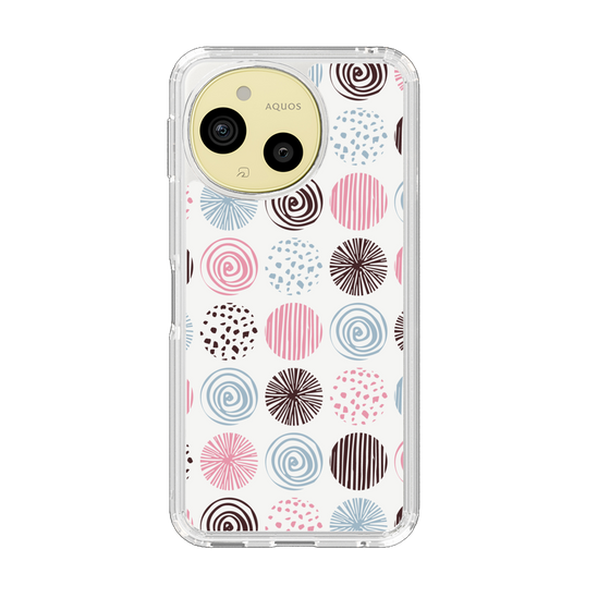 Slim Protection Case［ Nordic Circle - Pink ］