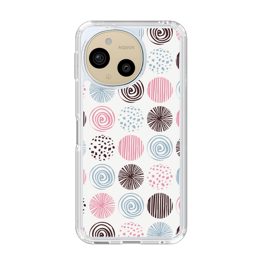 Slim Protection Case［ Nordic Circle - Pink ］