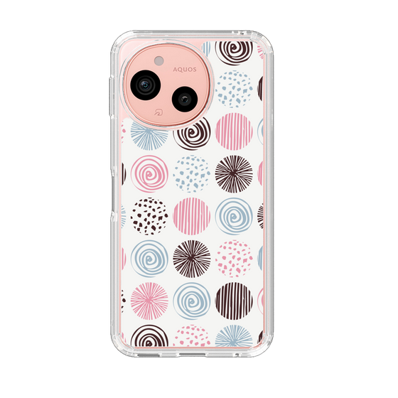 Slim Protection Case［ Nordic Circle - Pink ］