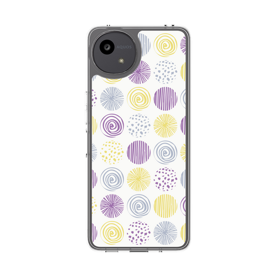 Slim Protection Case［ Nordic Circle - Purple ］