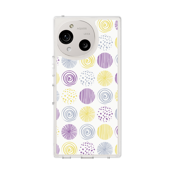 Slim Protection Case［ Nordic Circle - Purple ］