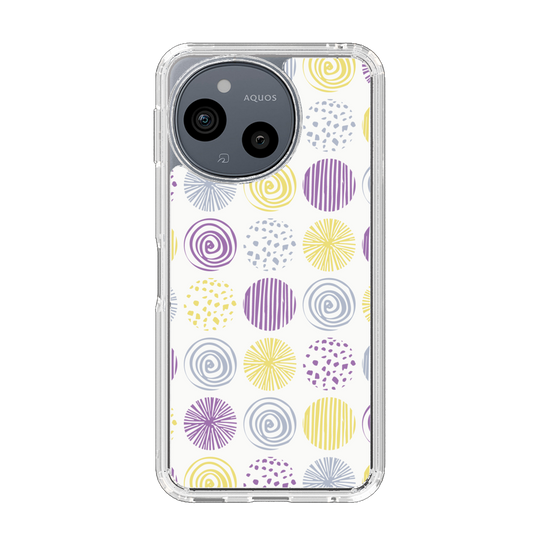 Slim Protection Case［ Nordic Circle - Purple ］