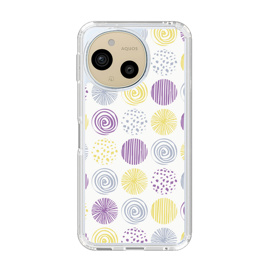 Slim Protection Case［ Nordic Circle - Purple ］