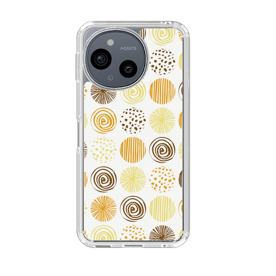 Slim Protection Case［ Nordic Circle - Orange ］