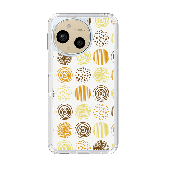 Slim Protection Case［ Nordic Circle - Orange ］