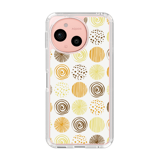 Slim Protection Case［ Nordic Circle - Orange ］