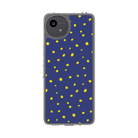 Slim Protection Case［ Drawing Dot - Navy ］