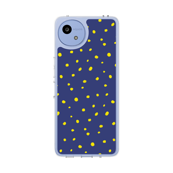 Slim Protection Case［ Drawing Dot - Navy ］
