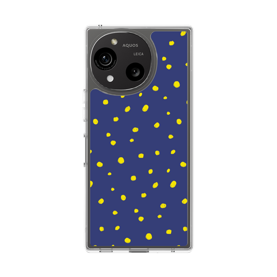 Slim Protection Case［ Drawing Dot - Navy ］