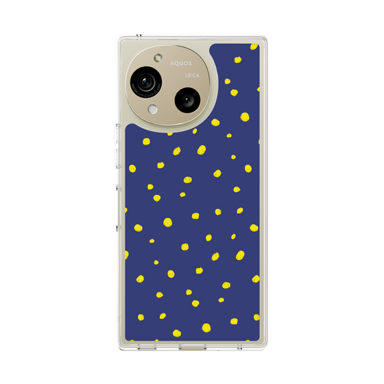 Slim Protection Case［ Drawing Dot - Navy ］
