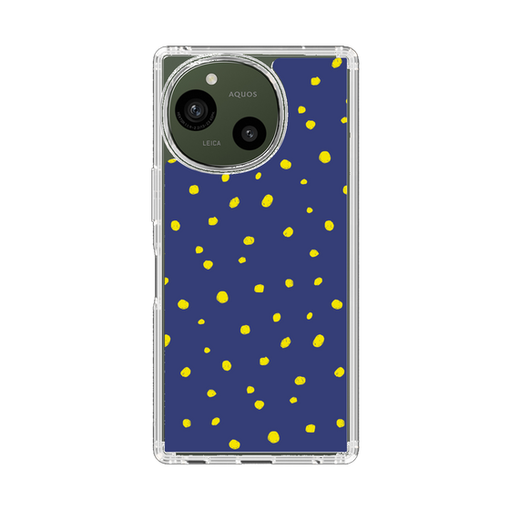 Slim Protection Case［ Drawing Dot - Navy ］