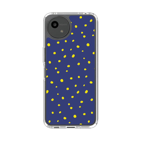 Slim Protection Case［ Drawing Dot - Navy ］