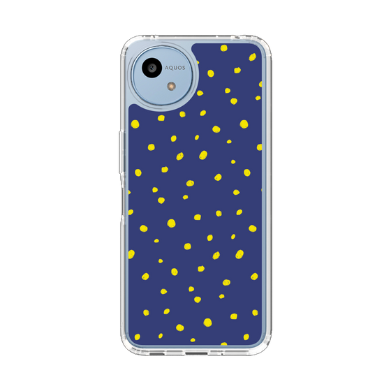 Slim Protection Case［ Drawing Dot - Navy ］