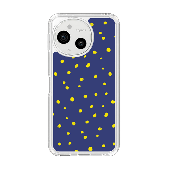Slim Protection Case［ Drawing Dot - Navy ］