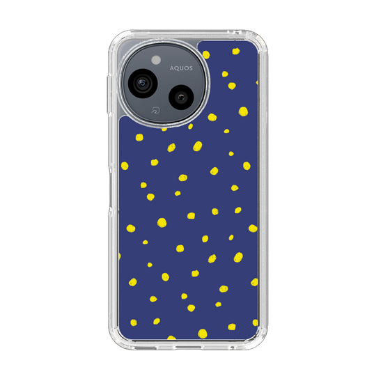 Slim Protection Case［ Drawing Dot - Navy ］