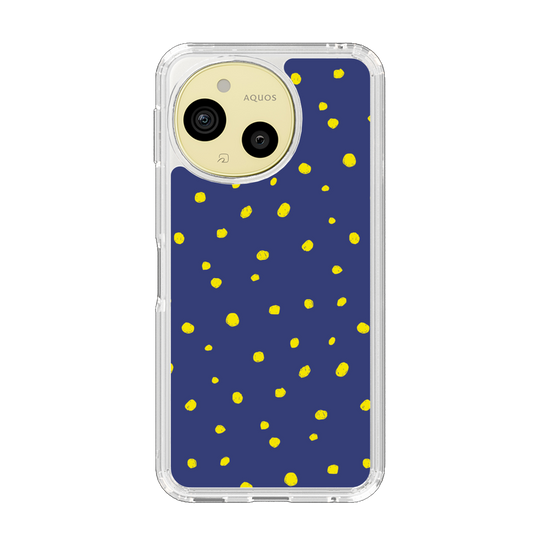 Slim Protection Case［ Drawing Dot - Navy ］