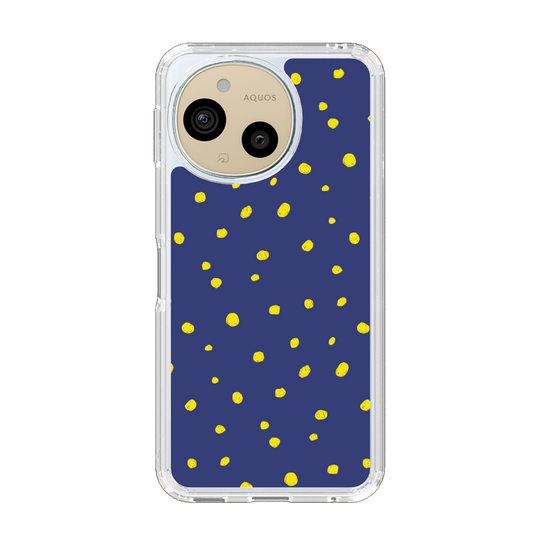 Slim Protection Case［ Drawing Dot - Navy ］