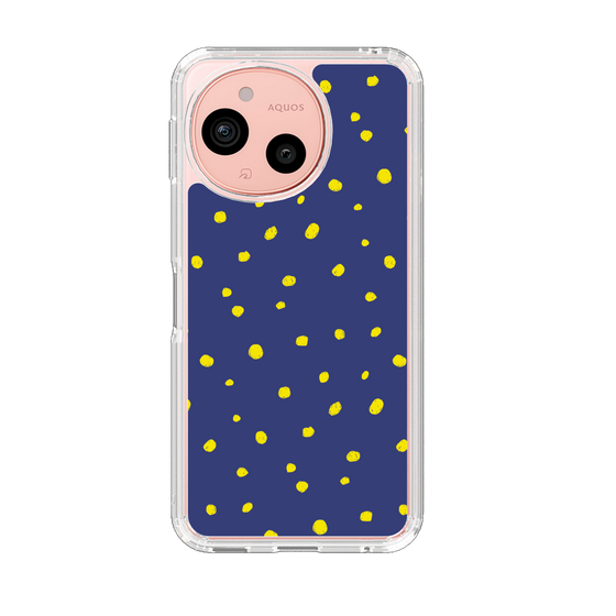Slim Protection Case［ Drawing Dot - Navy ］