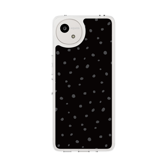 Slim Protection Case［ Drawing Dot - Black ］